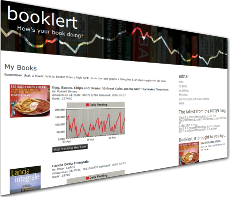Screenshot of Booklert