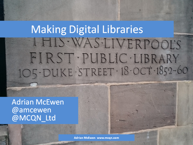 Making Digital Libraries