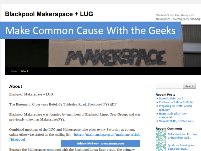 Make Common Cause With the Geeks: Blackpool Linux User Groups