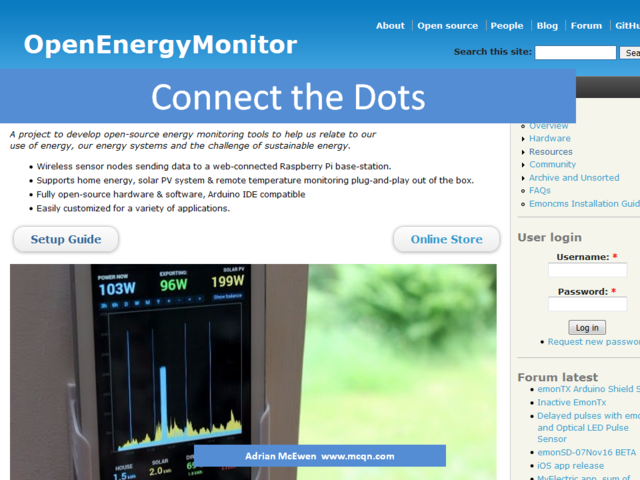 Connect the Dots: OpenEnergyMonitor