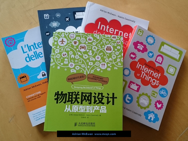 The book Designing the Internet of Things, in all available languages