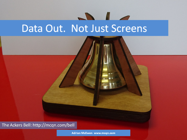 Data Out.  Not Just Screens