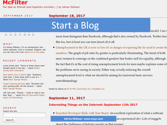 Start a Blog