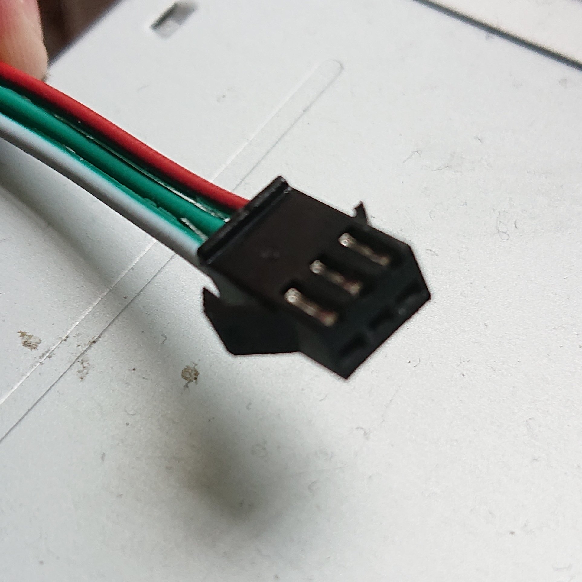 Photo of the 3-pin LED strip plug