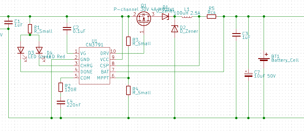 A screengrab of part of a schematic for an electronic circuit